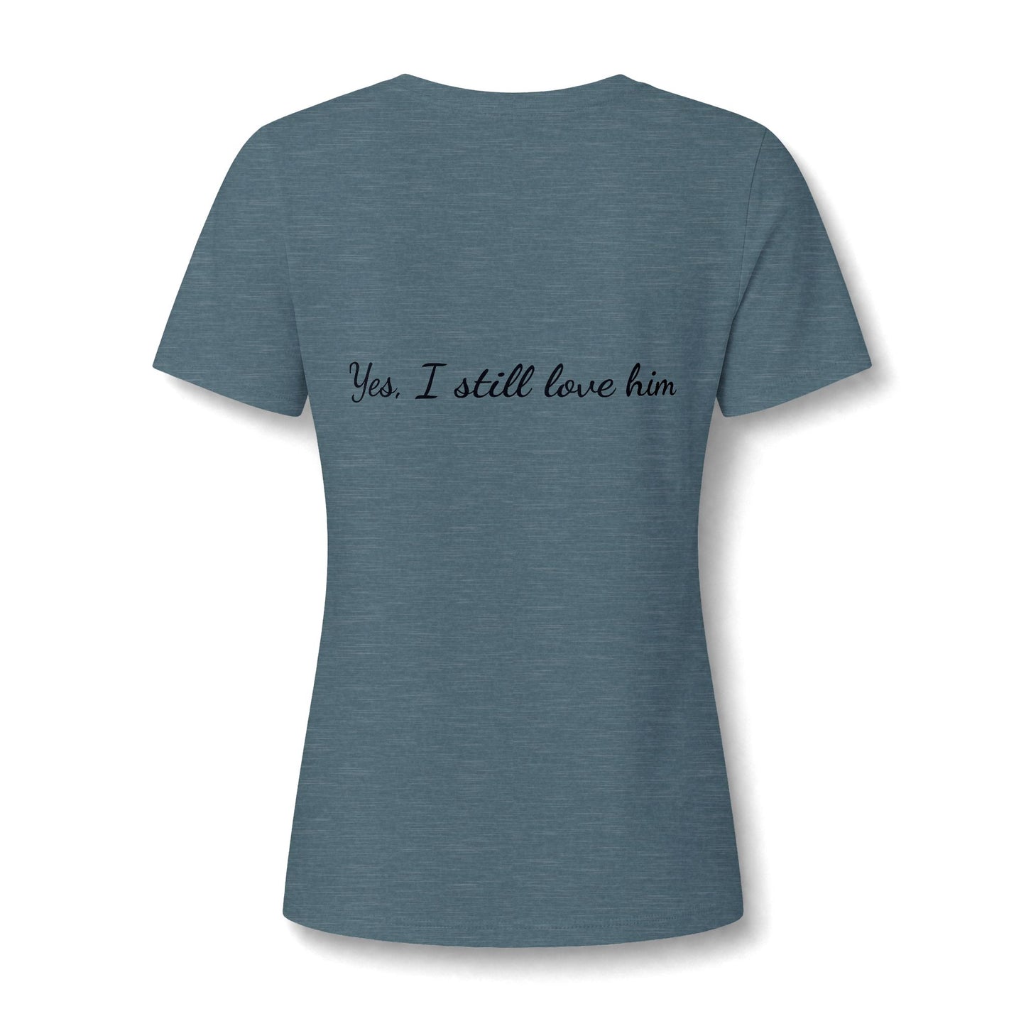 Women's Relaxed Heather CVC V-Neck Tee