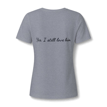 Women's Relaxed Heather CVC V-Neck Tee
