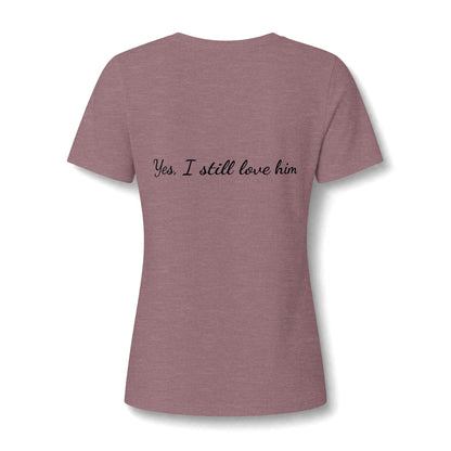 Women's Relaxed Heather CVC V-Neck Tee